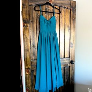 AZAZIE Zeya Peacock color bridesmaid/formal dress. Worn for one wedding!